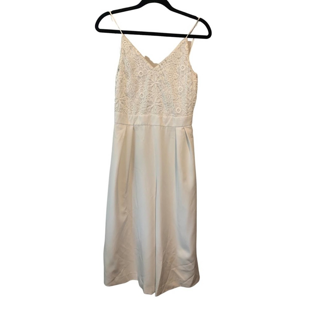 Altar'd State White Jumpsuit Lace Top Size Small